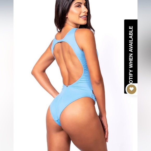 “GUAYABERI” Bonluka Cut Out Braided Swimsuit - Picture 2 of 16